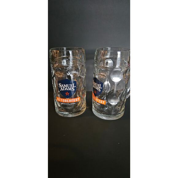Samuel Adams Oktoberfest Beer Mug Set 2 16.9 oz Stein - Picture 3 of 4